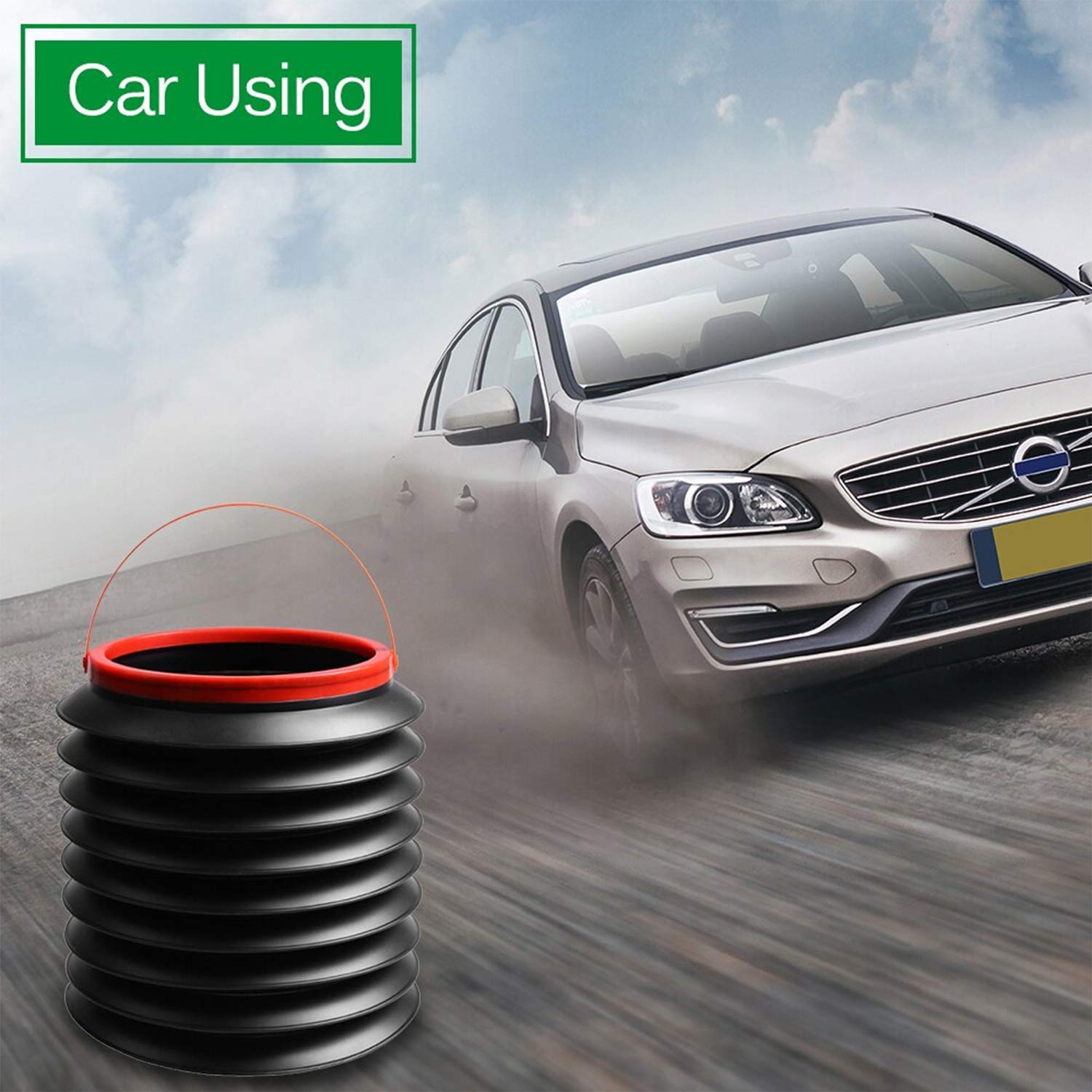 Foldable storage bucket ideal for home, car, and kitchen use, also functions as a dustbin. Foldable storage bucket ideal for home, car, and kitchen use, also functions as a dustbin.